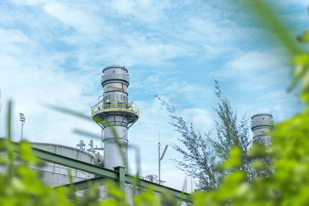 Gas Separation Industry Or Eco Energy For Sustainable Energy Saving, Environmentally Friendly Industry, Low Carbon Emissions